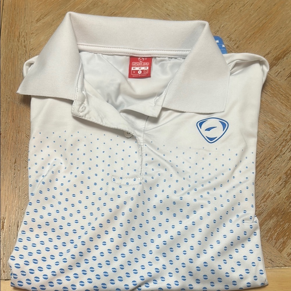 White and Blue Polo Shirt